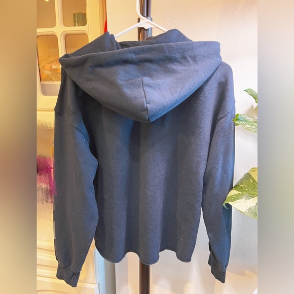 Abercrombie & Fitch AF Hooded Sweatshirt Tennis Navy Color - Picture 2 of 4